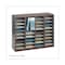 Safco Wood/Fiberboard E-Z Stor Sorter, 36 Sections, 40 x 11 3/4 x 32 1/2, Mahogany 9321MH - alternate 2